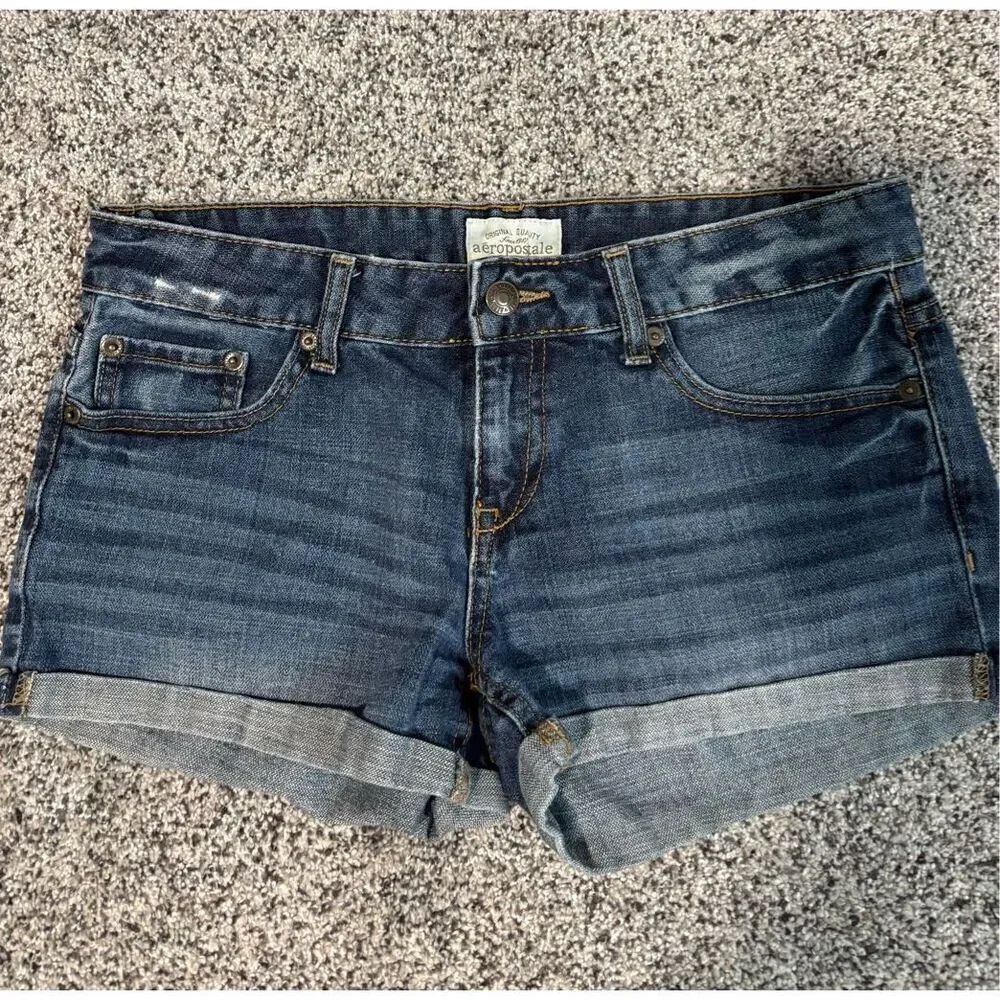 ❤️Aeropostale Women’s Distressed Cuff Jean Shorts